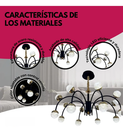 Lámpara Candil Lumiere Noir