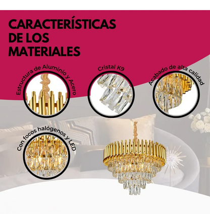 Lampara Candil Golden Venezia