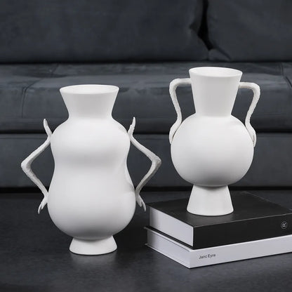 Jarron Florero White Sand