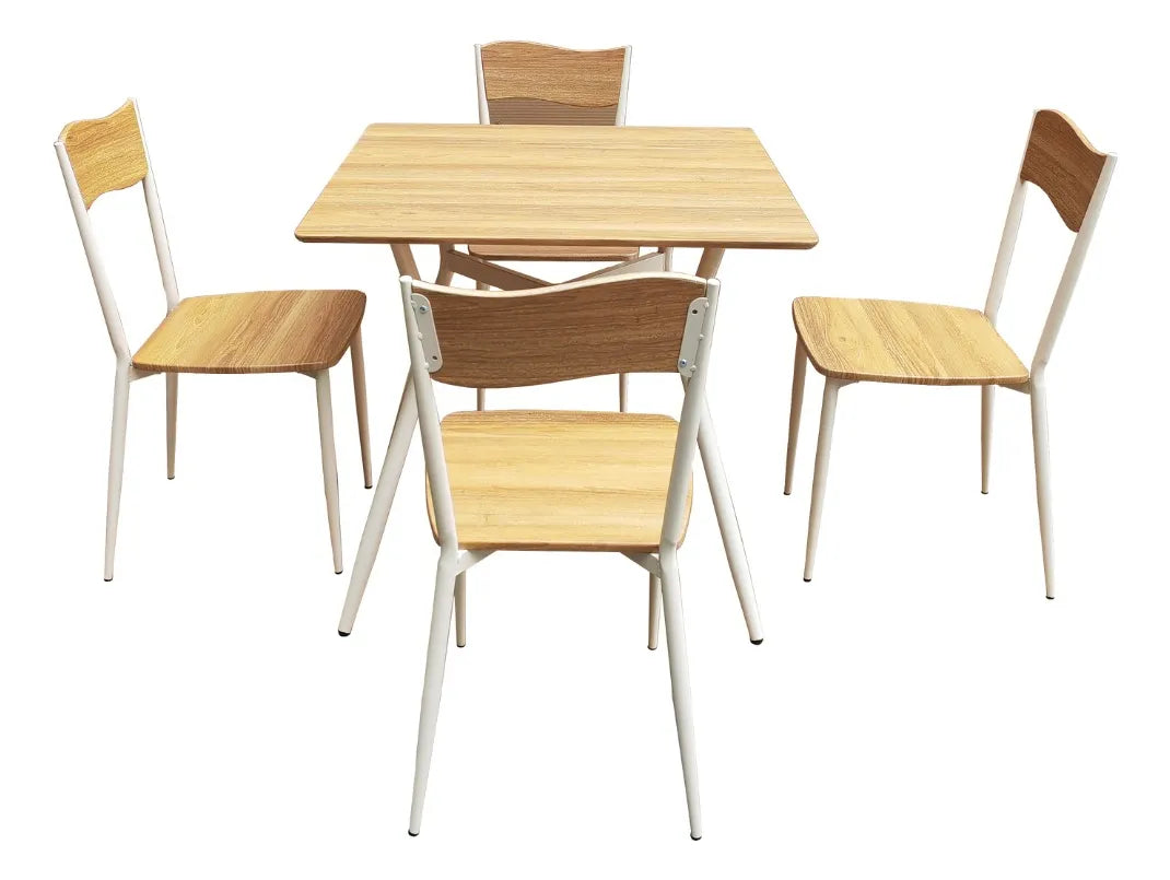Juego de comedor con mesa y 4 sillas