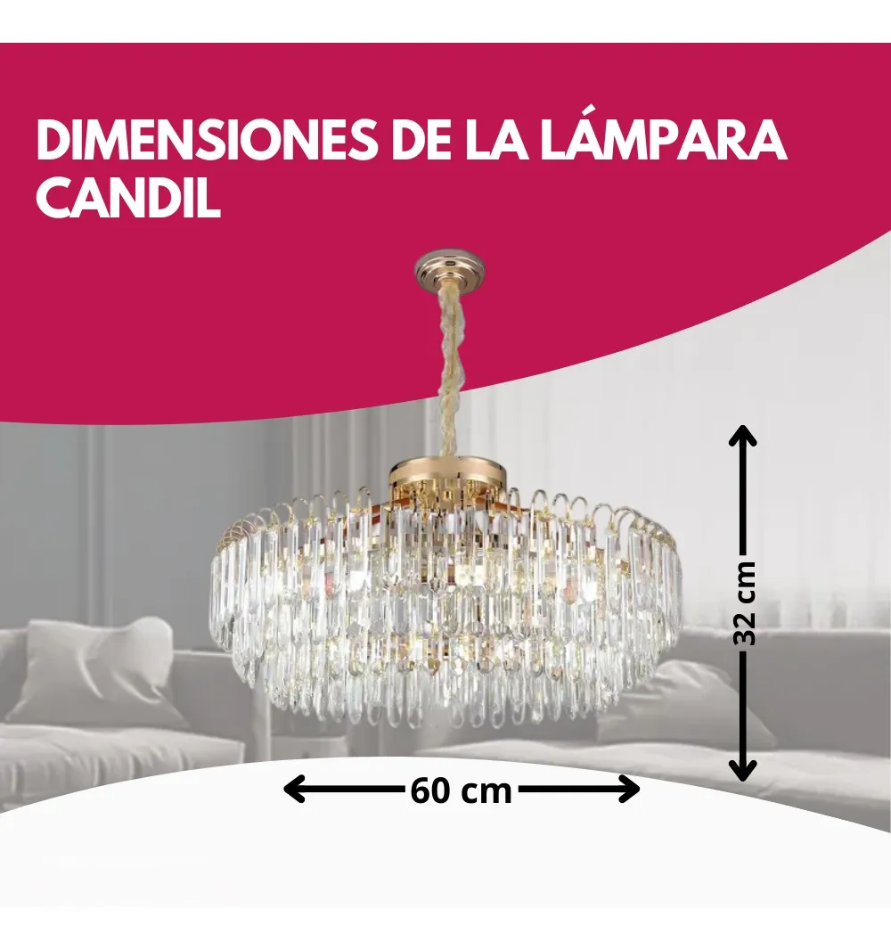 Lámpara Candil Vienna Luxe