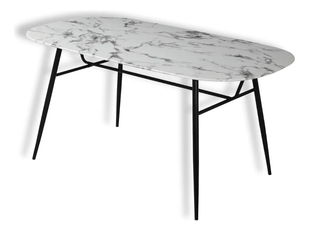 Mesa De Comedor Cristal Marmol