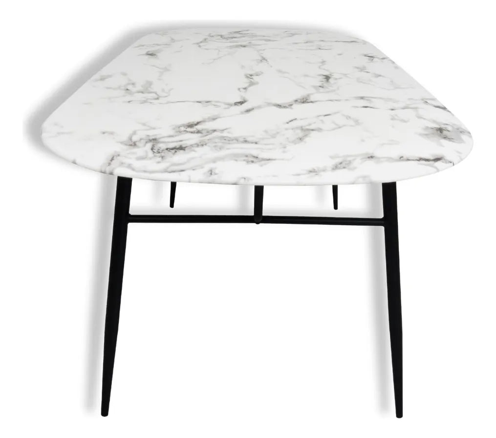 Mesa De Comedor Cristal Marmol