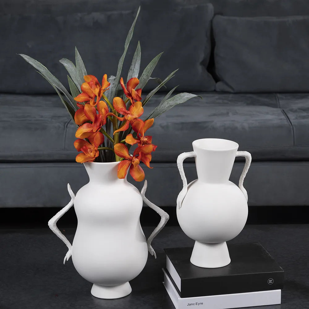 Jarron Florero White Sand