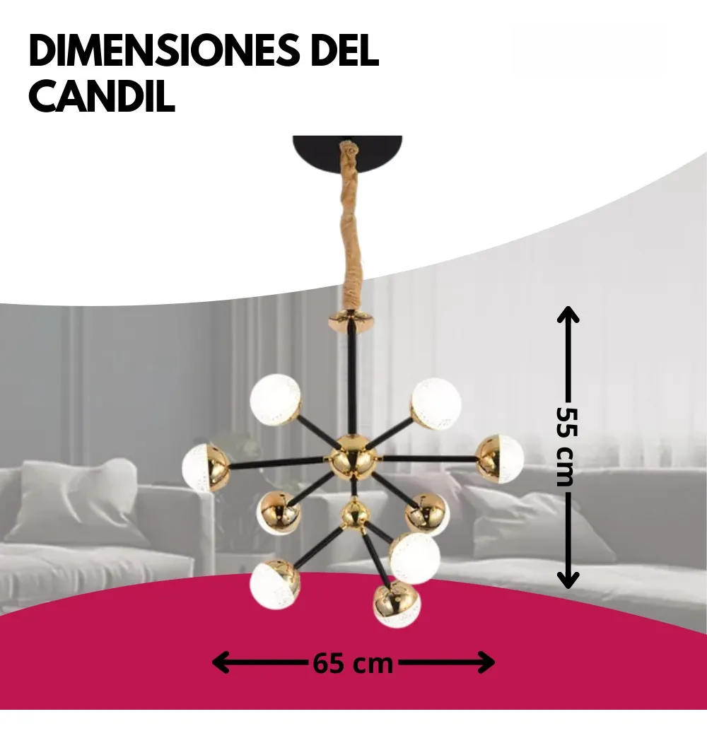 Lámpara Candil Midnight