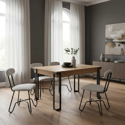 Juego De Comedor Con Mesa Y 4 Sillas