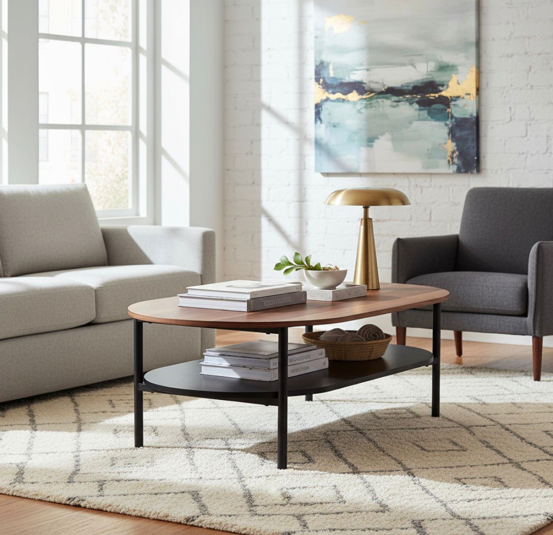 Mesa de centro doble nivel