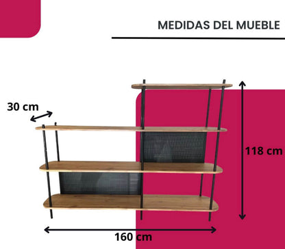 Librero Estante Organizador Para Sala