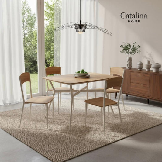 Juego de comedor con mesa y 4 sillas